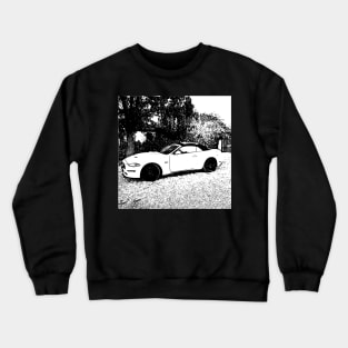Black and White Mustang 5.0 Convertible Crewneck Sweatshirt